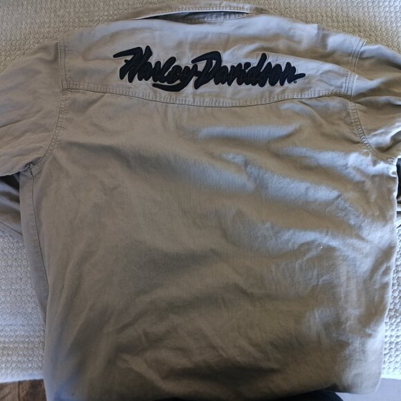 Harley Davidson mens Button up Long Sleeved garage shirt - Size L - Picture 4 of 4